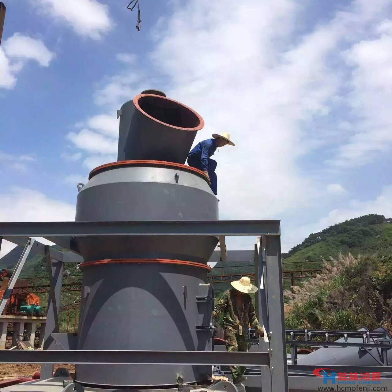 桂林鴻程，大型縱擺磨粉系統，HC1700，HCH980，賀州，碳酸鈣，磨粉機